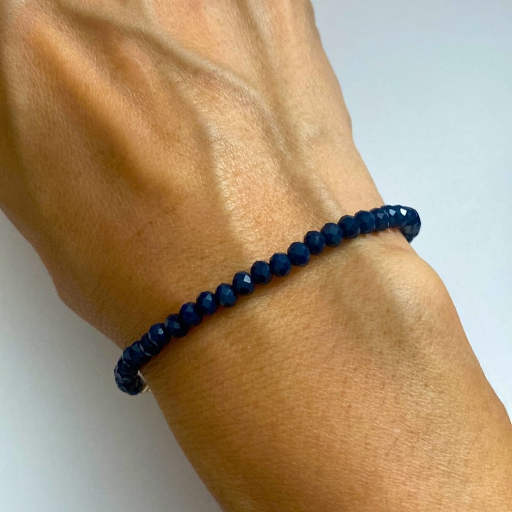 Handcrafted shiny beaded bracelets, 3 colors